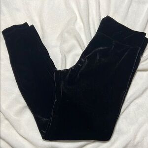 Black Velvet Leggings